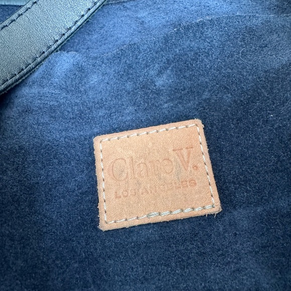 Clare V Navy and Black Tote Bag - Picture 6 of 7